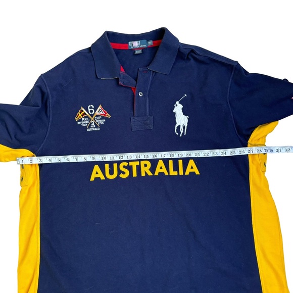 Men's Polo Ralph Lauren Shirt Big Pony Australia 2011 Offshore Ocean - Picture 2 of 6